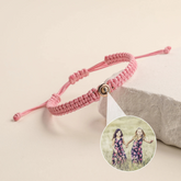 Custom Photo Projection Bead Bracelet – Minimalist Personalized Charm